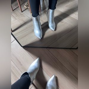 Silver boots